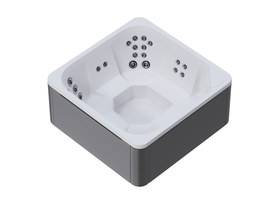 Cuve intérieure blanche et habillage extérieur gris