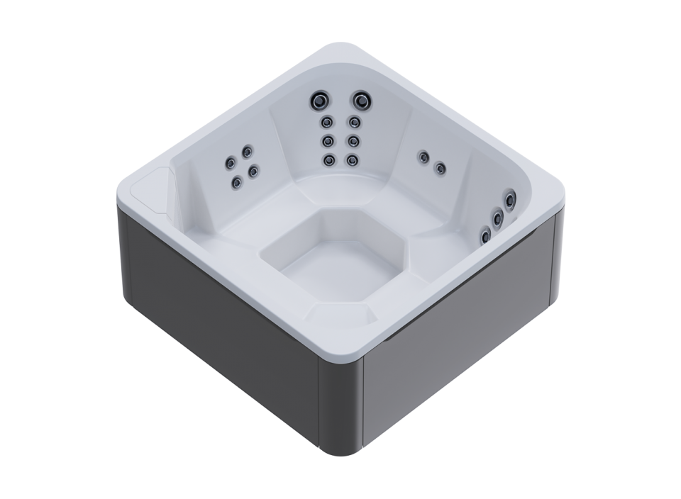 Cuve intérieure blanche et habillage extérieur gris