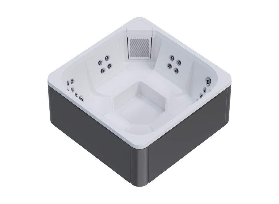 Cuve intérieure blanche et habillage extérieur gris