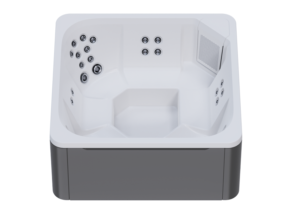 Cuve intérieure blanche et habillage extérieur gris