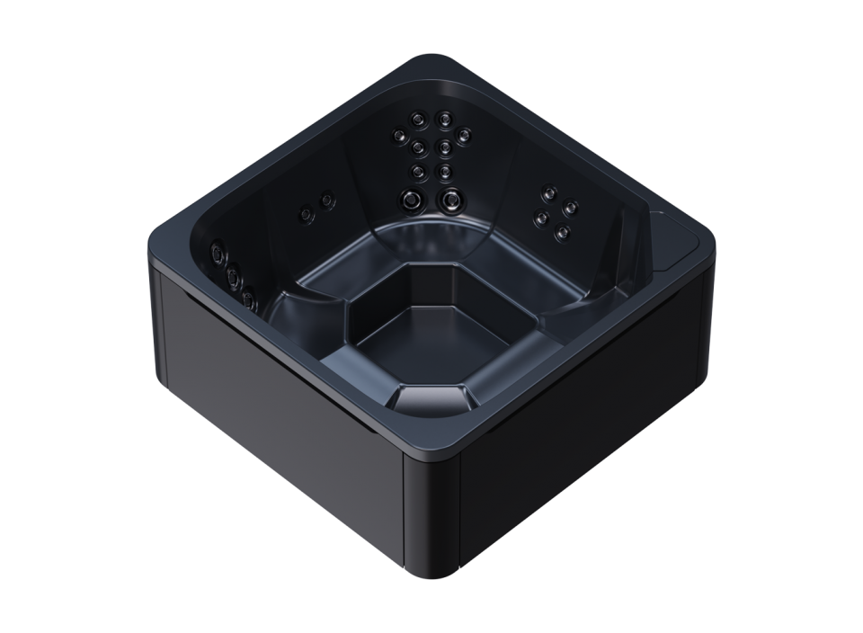 Cuve intérieure noire et habillage extérieur noir