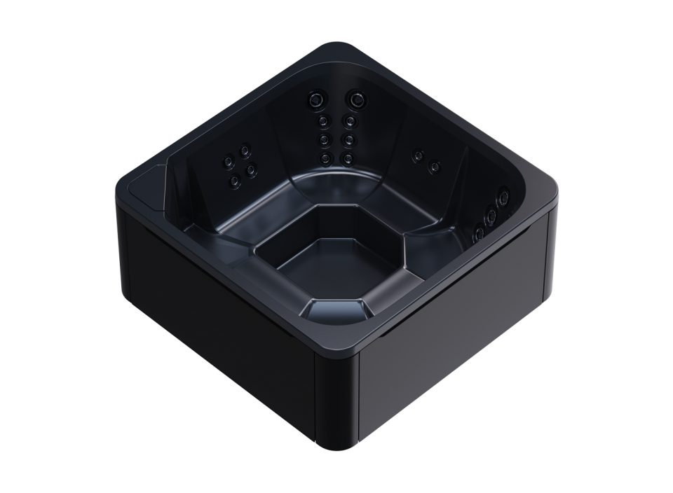 Cuve intérieure noire et habillage extérieur noir