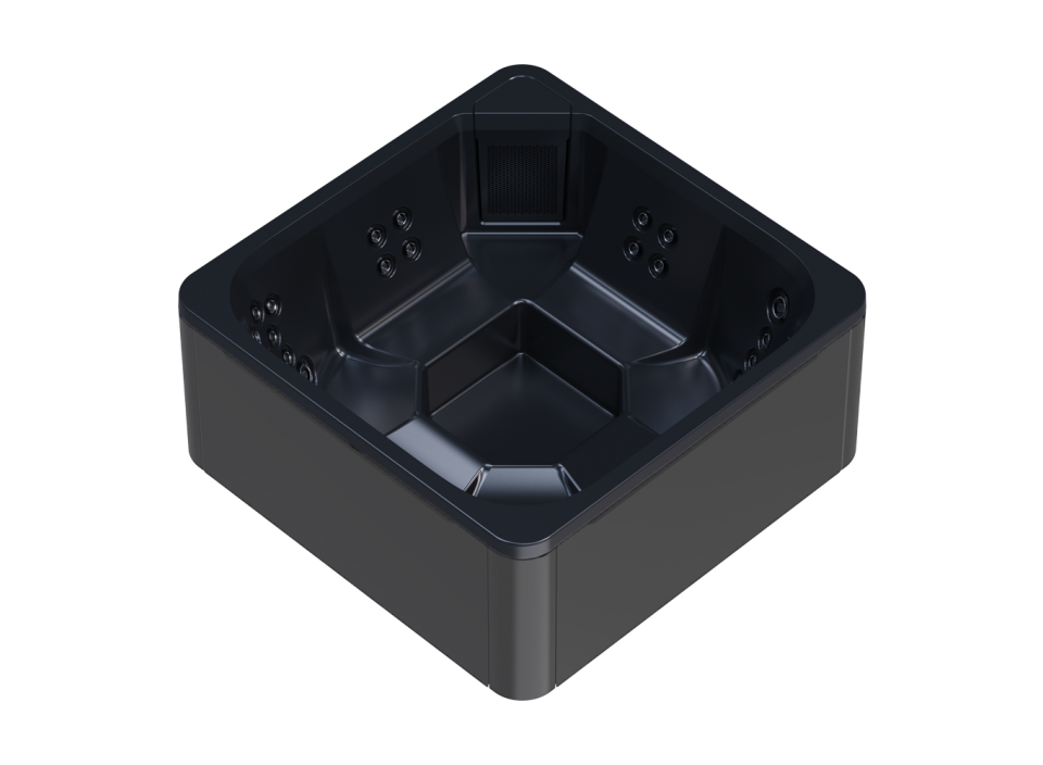 Cuve intérieure noire et habillage extérieur gris