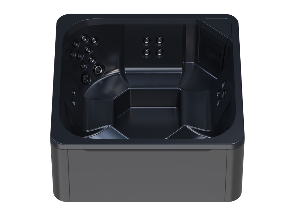 Cuve intérieure noire et habillage extérieur gris